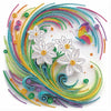 Special-Shape Diamond Art Painting Kit – Colorful Floral Design for Adults & Beginners