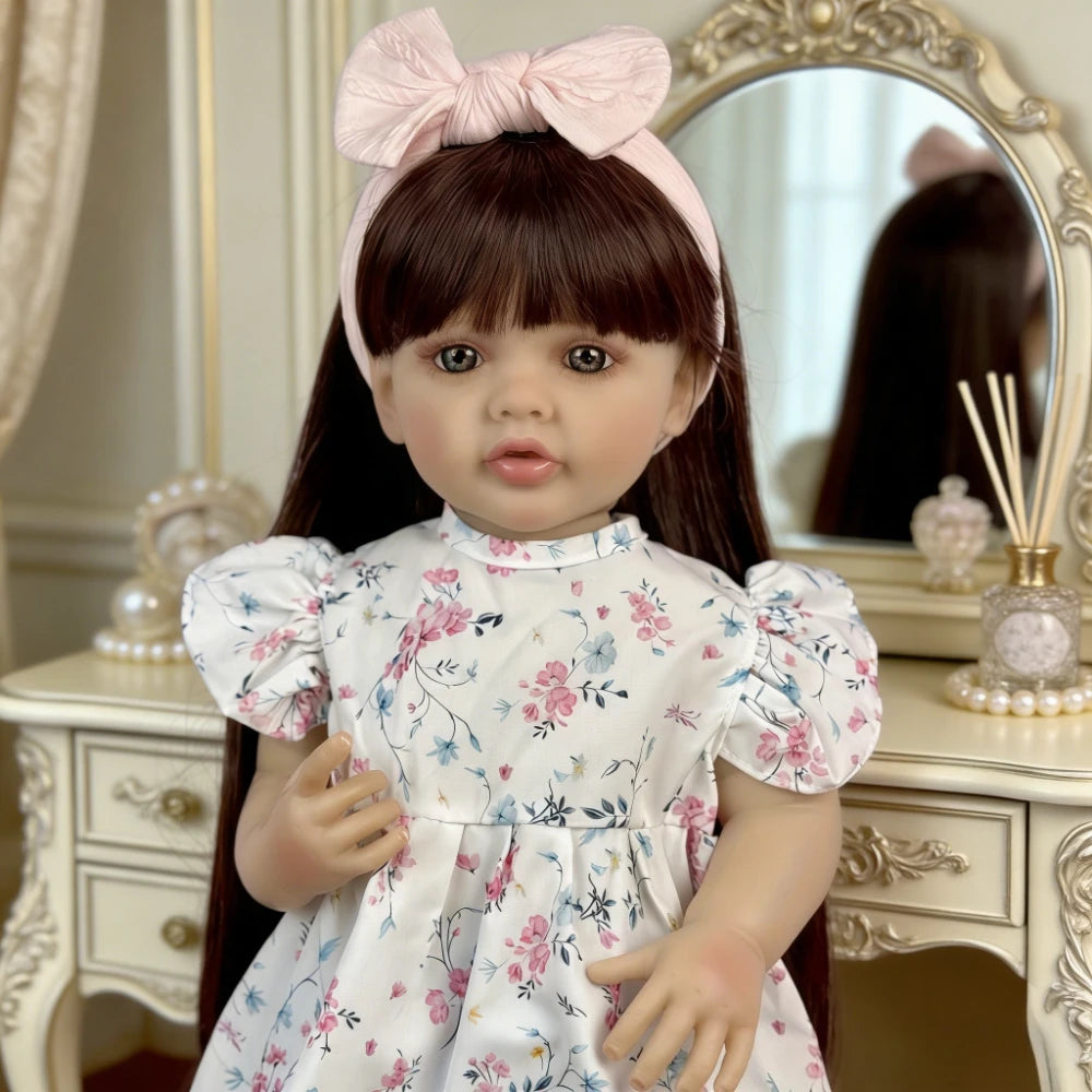 Full Vinyl Princess Doll with Long Hair