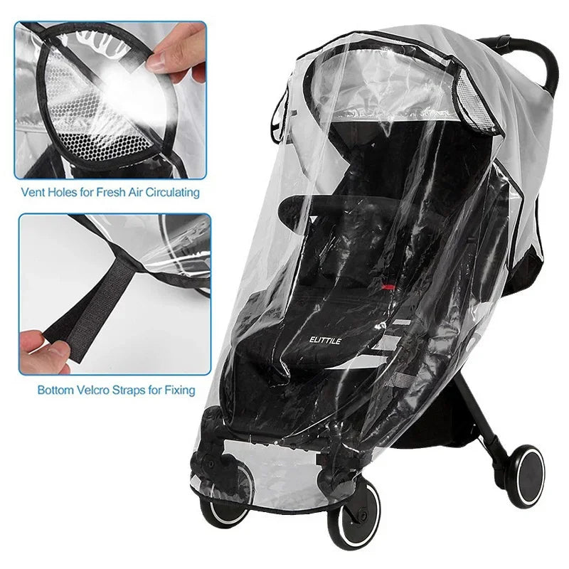 Transparent Waterproof Stroller Rain Cover for Baby