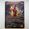 A Magic: The Gathering card featuring Karlach, Fury of Avernus, a Legendary Creature with 5/4 power.