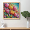 Flower Diamond Art Painting Kit for Beginners, Partial Drill