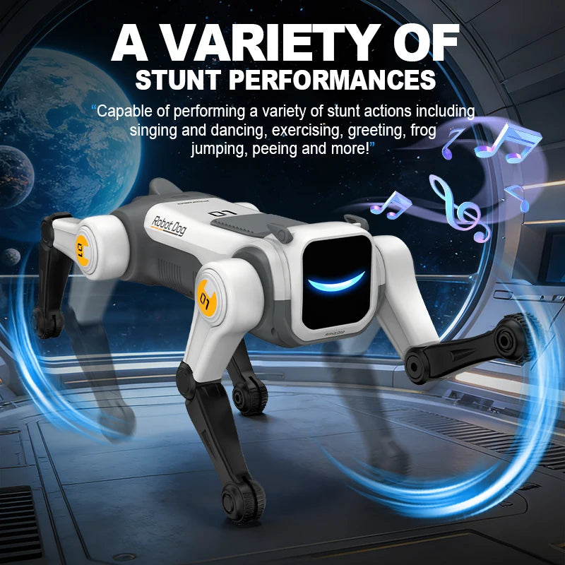 Interactive Robot Dog with Voice Commands and Dance Moves