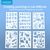 A set of twelve printable art templates featuring various animals and natural elements for kids