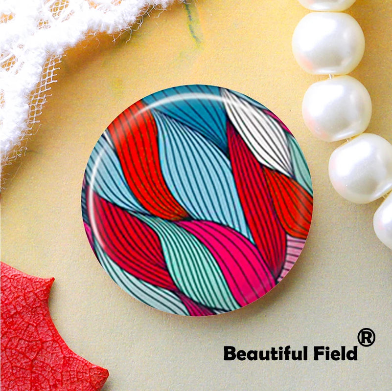 Handmade Rainbow Glass Cabochons for Jewelry Making