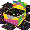 Rainbow Scratch Paper Art Set with Bamboo Stylus