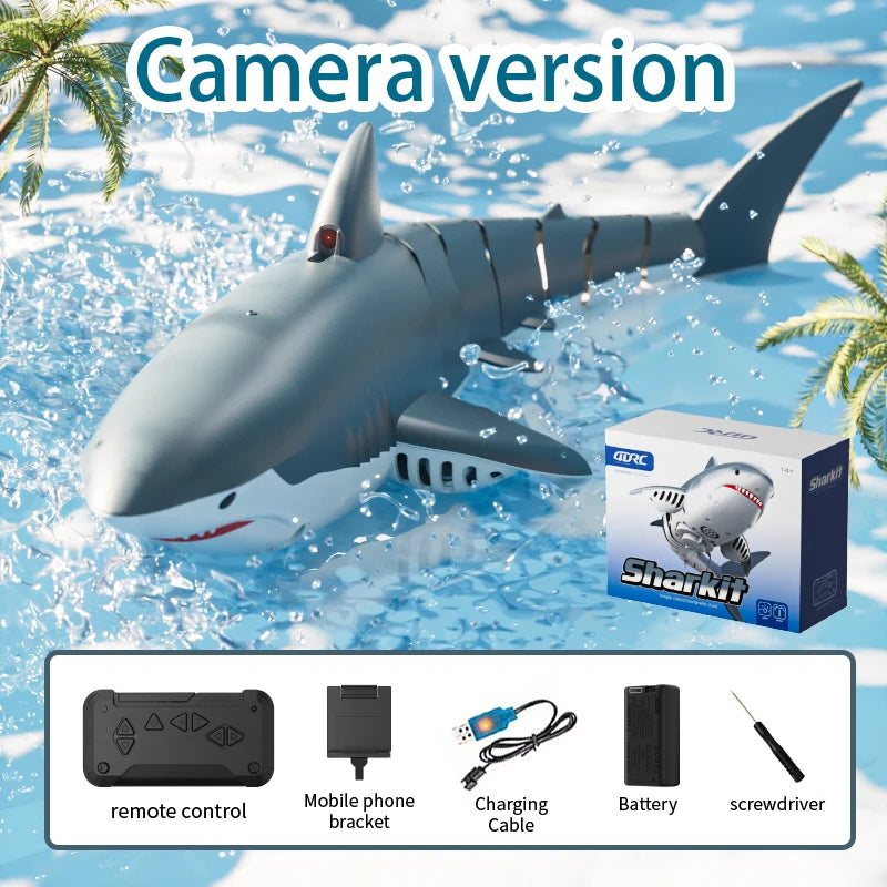 Realistic Remote Control Shark Toy with Rechargeable Battery