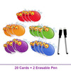 Dry-Erase Fly Swat Game Cards for Kids Learning