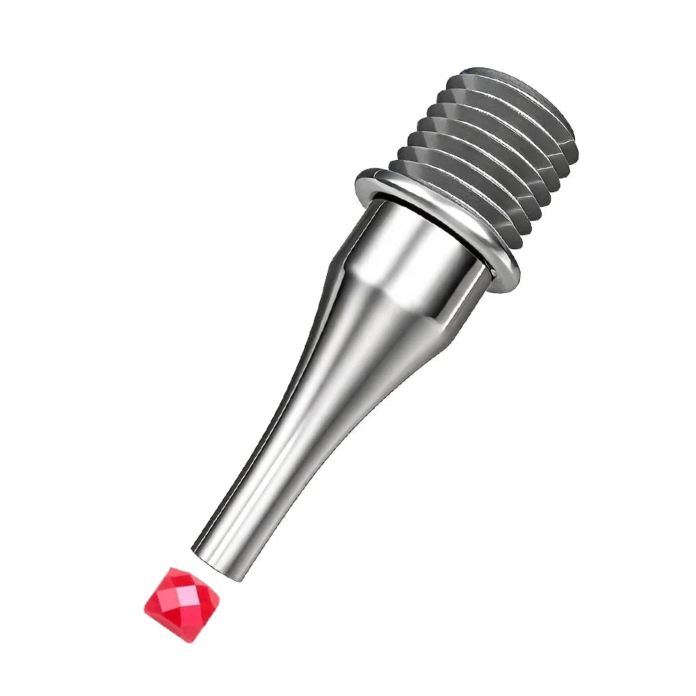 Ergonomic resin diamond art pen with interchangeable stainless steel tips shown in a silver color.