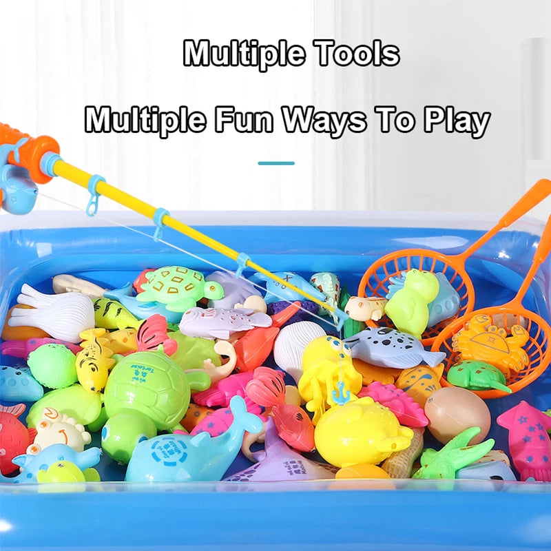 Magnetic Fishing Game with Inflatable Pool