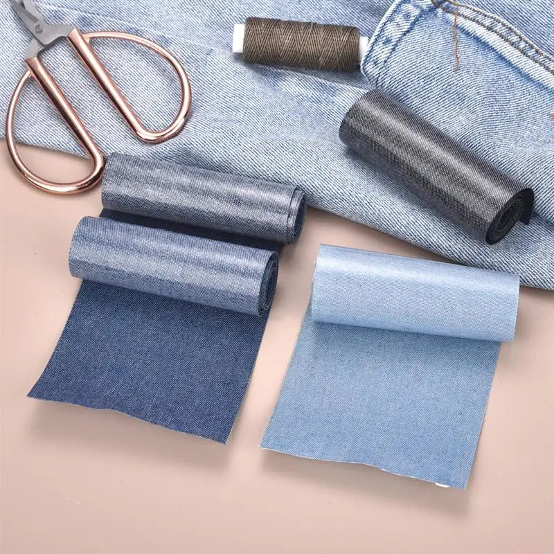 Denim Iron-On Repair Patches (8x51cm)