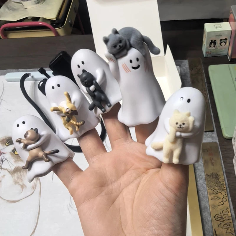 Ghost Behold My Cat Series Glow-in-the-Dark Cat Figurine Blind Box