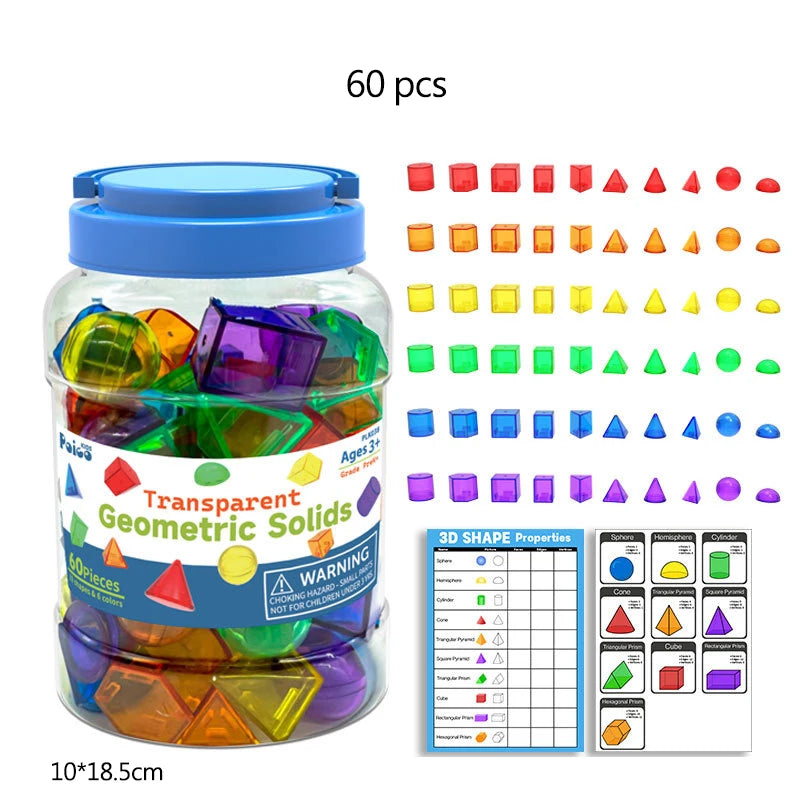 Montessori Light Table Sorting Blocks for Sensory Learning
