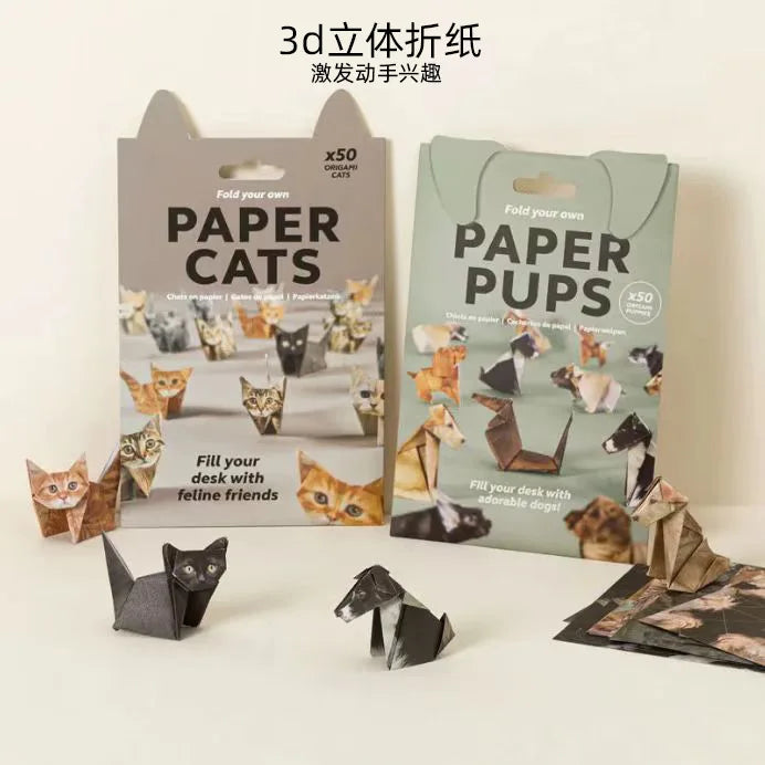 DIY Origami Animal Craft Kit – 50 Foldable Paper Figures