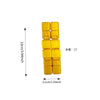 A set of yellow Infinity Cube fidget toys for stress relief and focus.