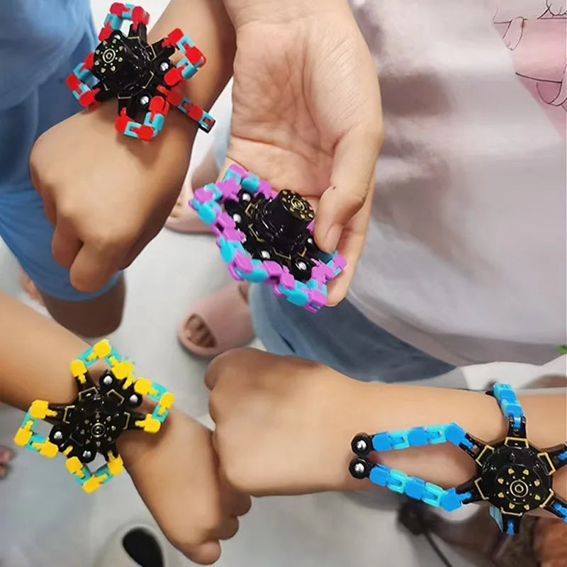 Transformable Fidget Spinners for Stress Relief and Focus
