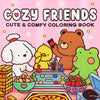 Cozy Friends Halloween Coloring Book for Adults and Teens