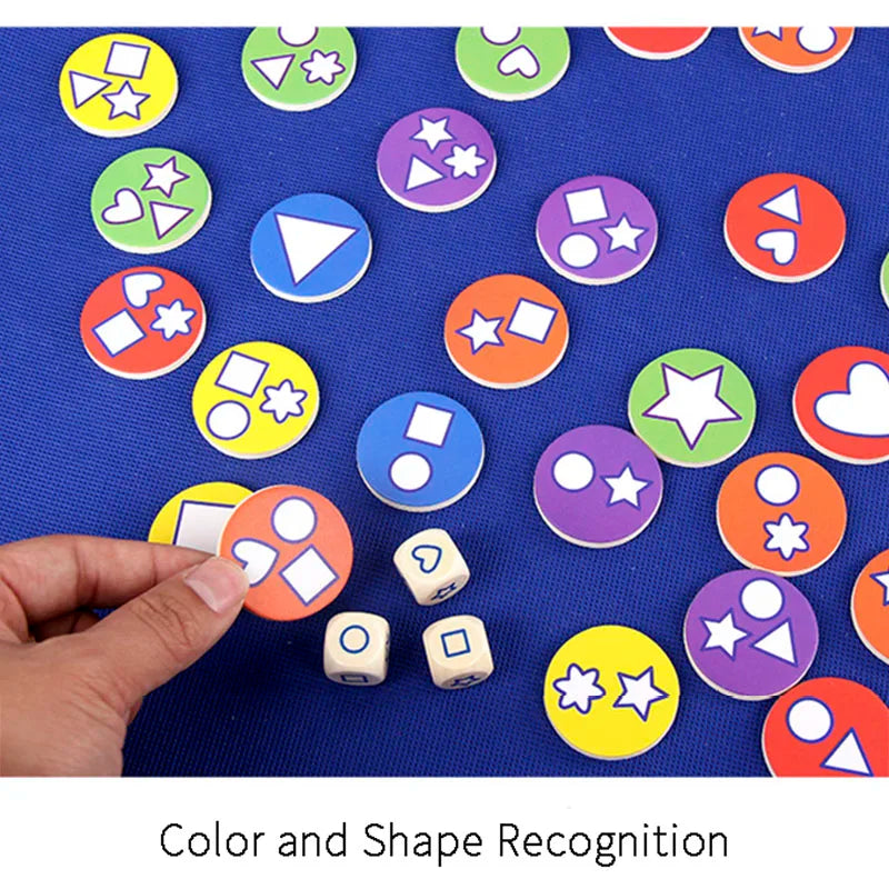 Wooden Candy Matching Game for Kids – Color & Shape Memory Toy