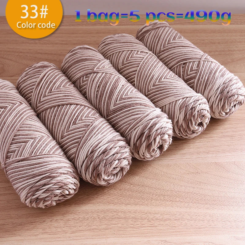 Multicolor Gradient Dyed Acrylic Yarn for Knitting & Crochet