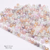 Faceted Round Crystal Glass Beads - 8mm Mixed Colors, 30-Pack