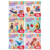 A collection of sticker puzzles featuring various animals and dinosaurs for kids