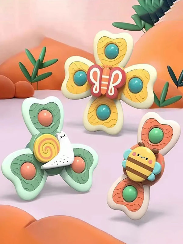 Insect-Themed Suction Cup Bath Toys for Toddlers