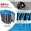 Foldable pet bath tub made with thicker vinyl and wrapped edges for easy draining and puncture protection