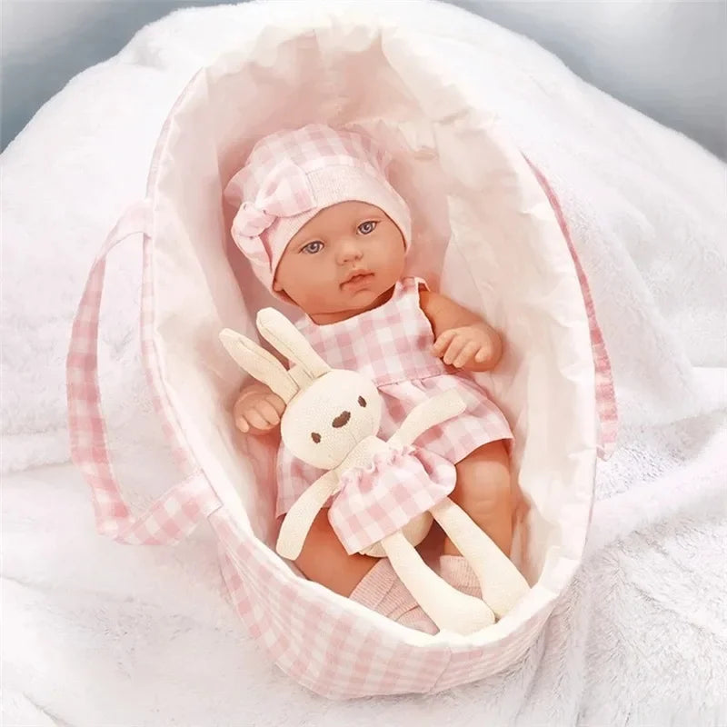 Cozy Cartoon Bear Winter Pajamas for 12-Inch Reborn Dolls
