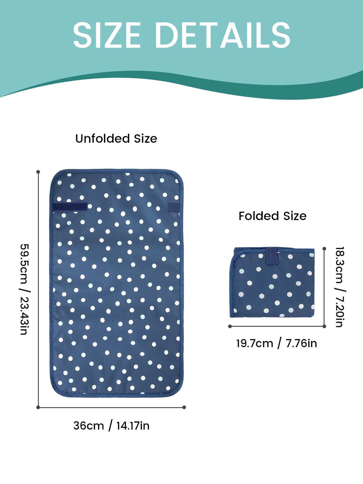 Portable Waterproof Diaper Changing Pad with Foldable Design