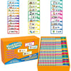 A box of Phonics Flip Book and Sight Word Flash Cards for early readers featuring colorful books and cards.
