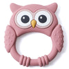 Owl Silicone Baby Teether with Rattle