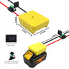 Battery Adapter with Switch and Fuse for Power Tool Batteries