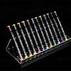 Clear Acrylic Pen Display Holder with Brush Storage