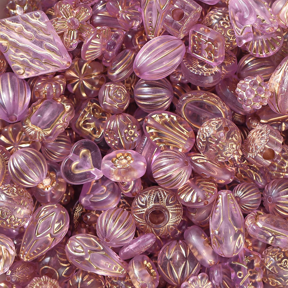Mixed Classical Acrylic Spacer Beads for DIY Jewelry Making