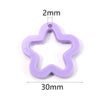 Colorful Acrylic Star Pendants for DIY Jewelry Making & Keychains