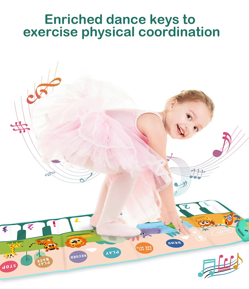 Interactive Musical Piano Floor Mat for Kids