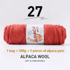 Luxurious Alpaca Wool Blend Yarn — 500g Thick Knitting Yarn