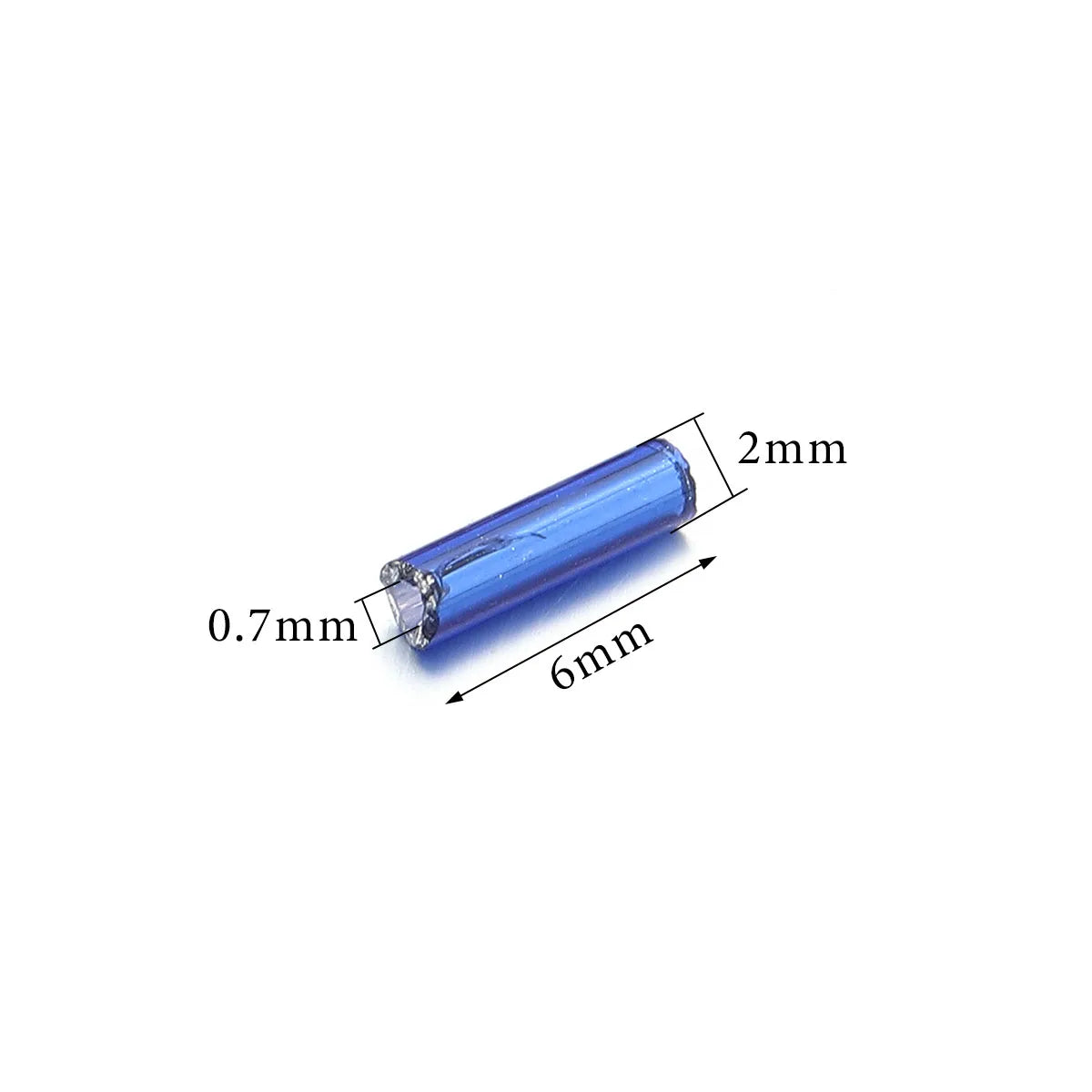 2mm Glass Seed Beads for Jewelry Making – Colorful Tube Beads (10g Pack)