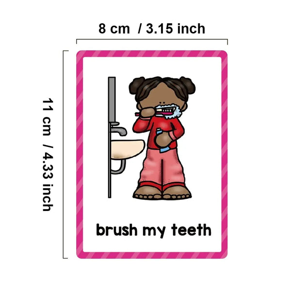Montessori English Word Learning Cards for Kids