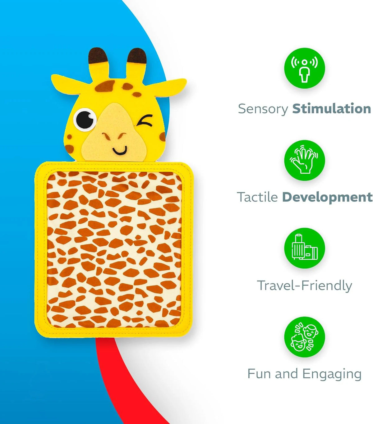 Montessori Sensory Busy Board for Toddlers – Fine Motor Skills & Life Learning Toy