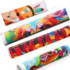 A set of diamond painting canvases featuring landscapes in the style of Van Gogh and Mucha.