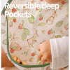 Waterproof Adjustable Baby Bib with Catch Pocket