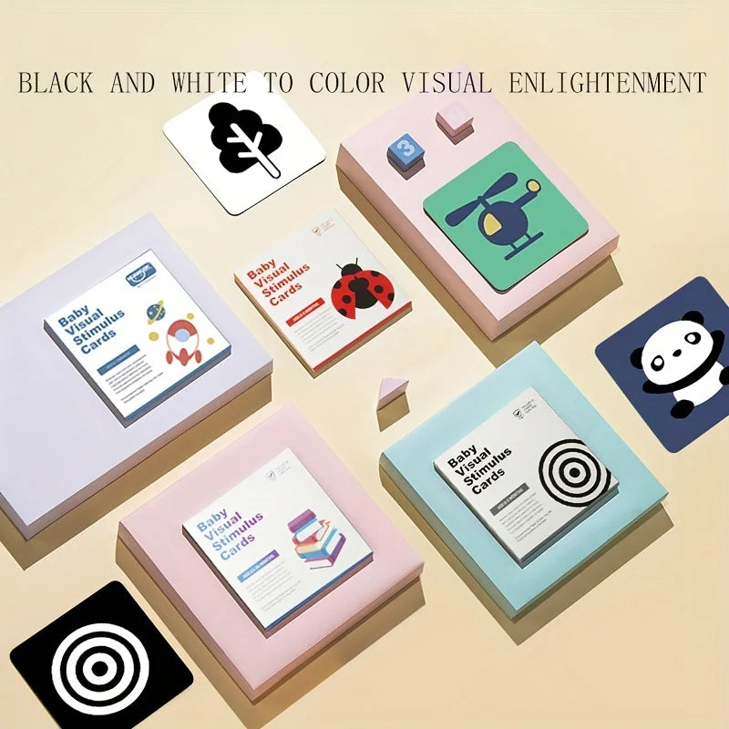 High-Contrast Baby Flash Cards for Visual Development