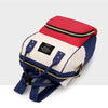 Canvas Baby Diaper Bag with Thermal Bottle Pockets & Hanging Design