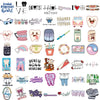 A collection of dental-themed stickers featuring various tools, teeth, and related concepts for decoration.