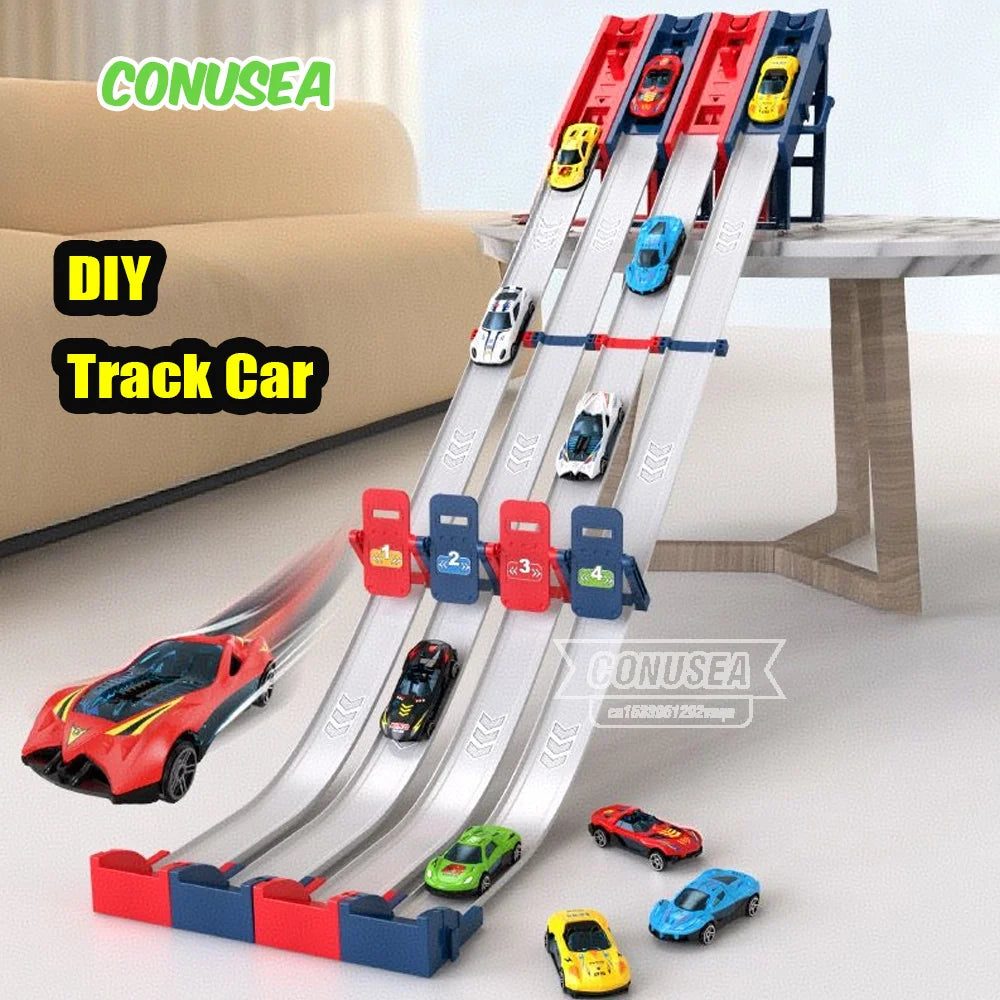 DIY Catapult Racing Car Track Set