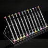 Clear Acrylic Pen Display Holder with Brush Storage