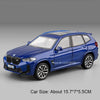 Blue BMW M4 and X3M diecast model car with lights and sound