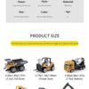 Die-Cast Metal Construction Truck Set - 6 Classic Vehicles