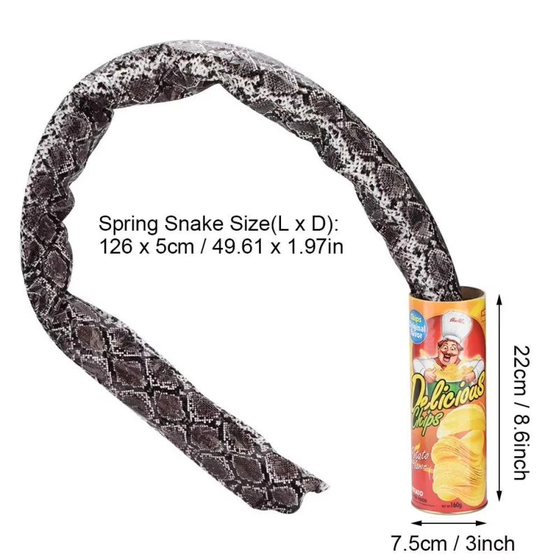 Surprise Prank Snake in a Potato Chip Can