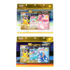 A set of 30th Anniversary Pokemon display cards featuring Greninja and Sylveon characters in a yellow and pink packaging.